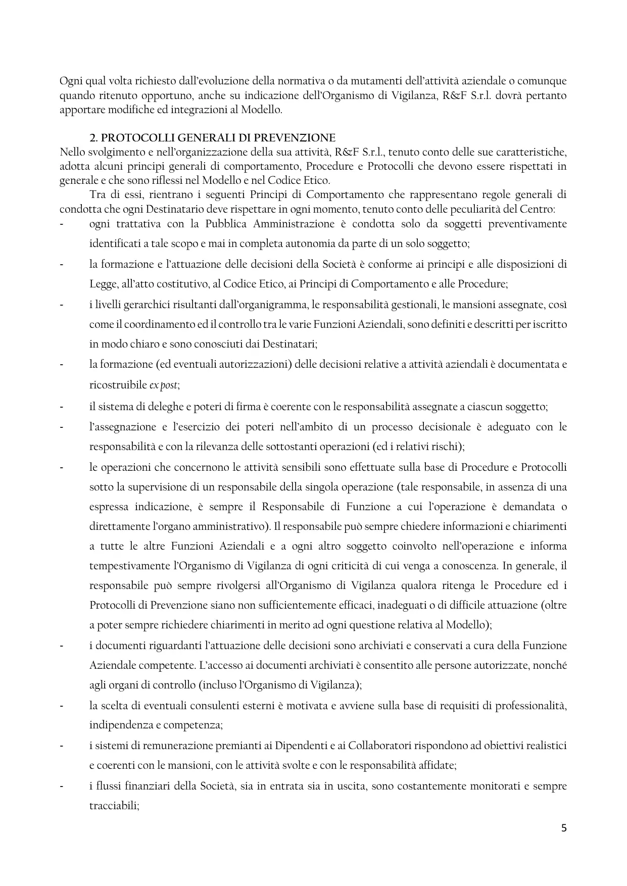 Modello 231, pagina 5
